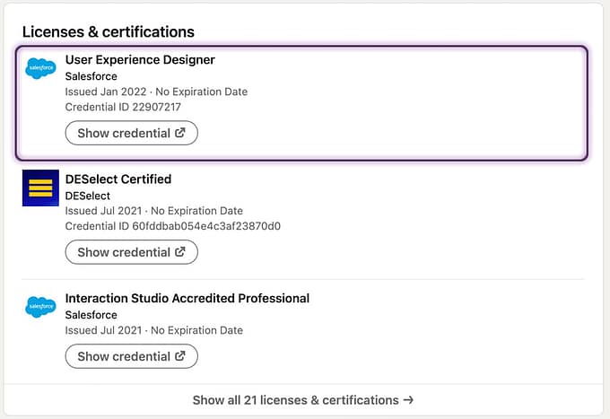Mateusz' credentials on LinkedIn