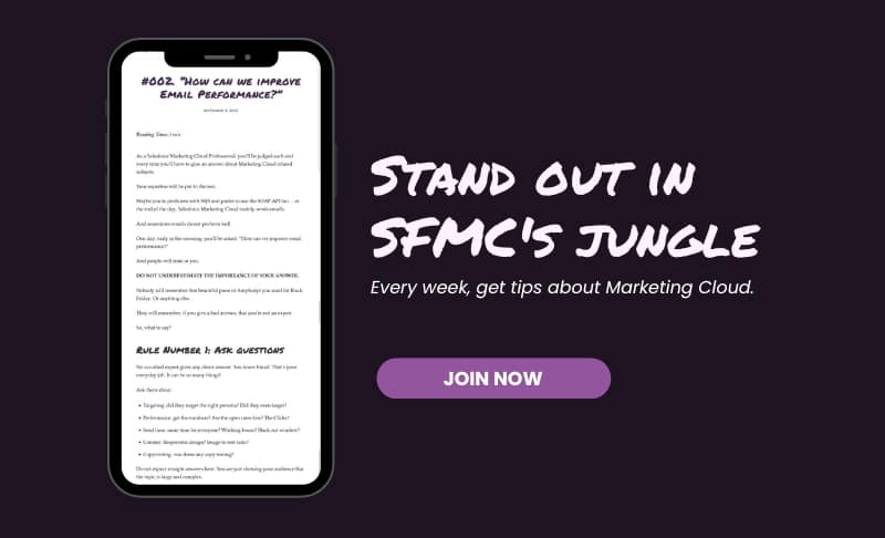 Stand out in SFMC's jungle